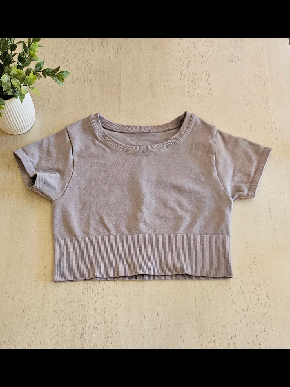 Offline By Aerie Cropped Short Sleeve Top